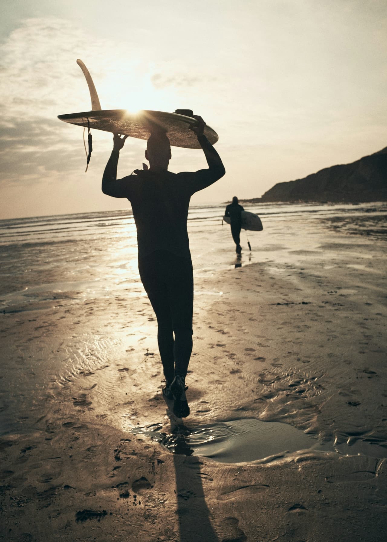 Cours de surf dans l'océan à Caparica